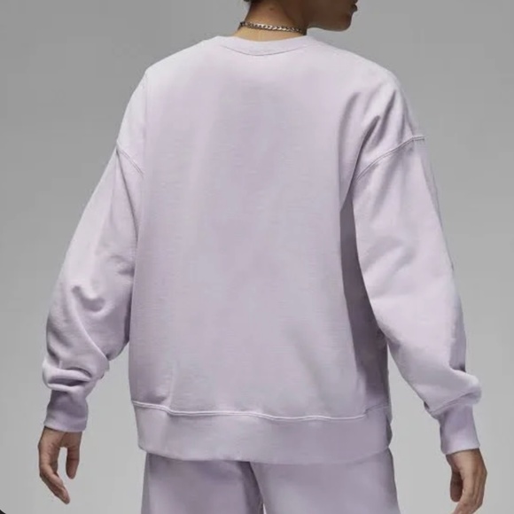 Women's Jordan Flight Fleece Crewneck Oversized Large NWT Purple - Picture 2 of 10